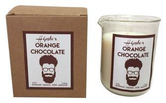 Bougie parfum orange et chocolat Hipster (D.6.5xH.