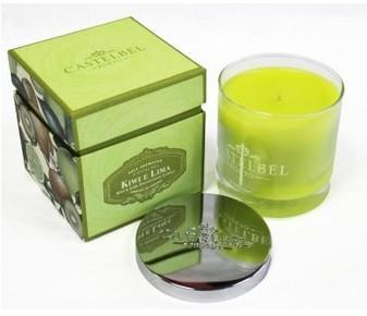 Bougie parfumée Kiwi et Citron vert avec coffret p