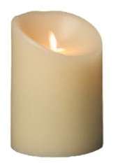 Bougie en cire D 10cm H 13 cm avec Led - 350 heures Bougie en cire D 10cm H 13