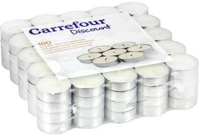 Chauffe-plats non parfumés Carrefour - le paquet de Chauffe-plats non parfumés
