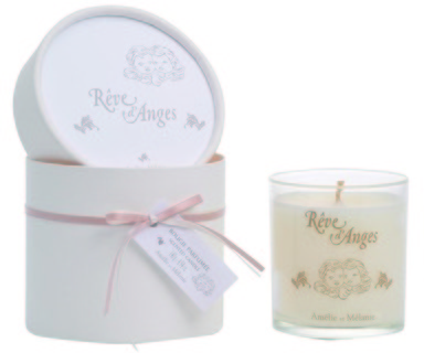 Bougie ronde parfumée Rêve d?ange ? 140 gr