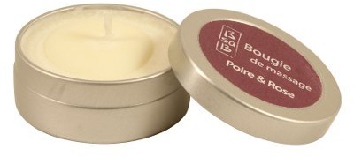 Bougie de Massage parfumée Poire et rose 25 ml