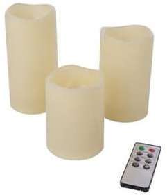 3 Bougies à LED avec télécommande 3 Bougies à LED avec télécommande