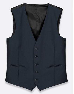 Gilet De Costume Homme Bleu Marine Foncé