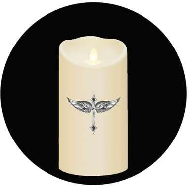 Luminara - Bougie LED Luminara en cire Croix 1- 35