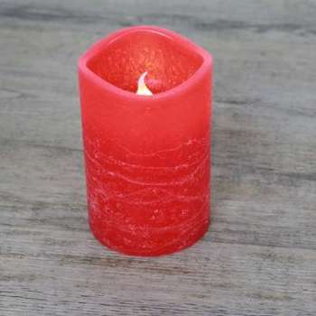 Bougie LED Rustique Rouge Bougie LED Rustique Rouge