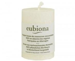 EUBIONA Bougie Cylindrique en Stéarine - Blanc - 56 EUBIONA Bougie Cylindrique
