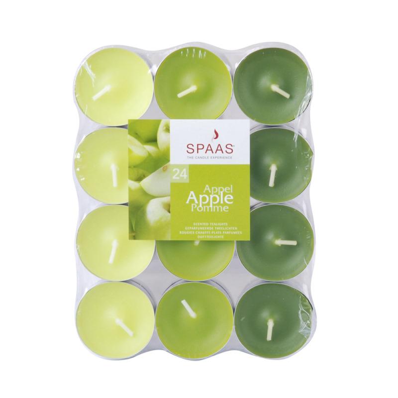 24 bougies chauffe-plat parfum pomme