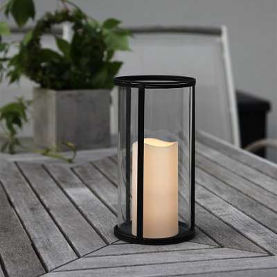 Lanterne bougie led STORM 25cm Lanterne bougie led STORM