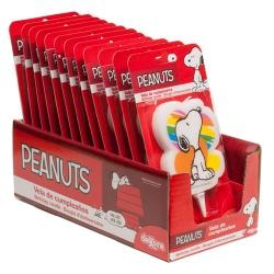 Présentoir de 12 bougies décoratives Snoopy -Offre