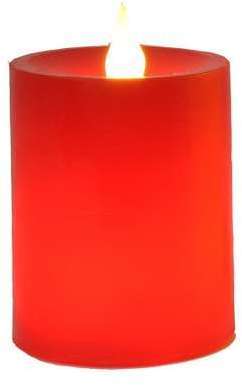 Bougie led décorative cire rouge Bougie led décorative cire
