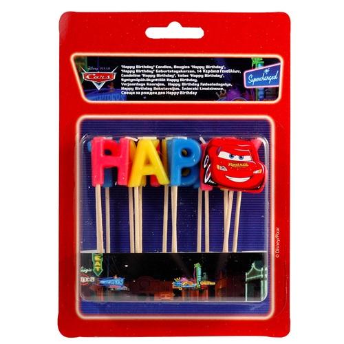 Bougies Happy Birthday Cars