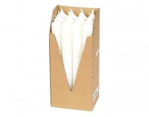 EUBIONA 12 Bougies Chandeliers en Stéarine Bio - Blanc EUBIONA 12 Bougies Chandeliers
