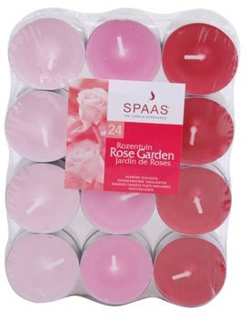 24 bougies chauffe-plat parfum jardin de roses