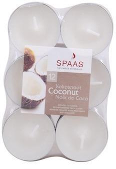 12 bougies chauffe-plat parfum noix de coco