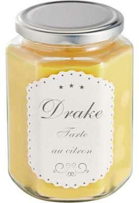 Bougie parfumée senteur tarte aux citrons H14.5cm