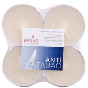 4 bougies chauffe-plat parfum anti-tabac