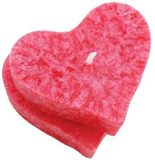 Recharges bougie coeur rouge huiles végétales bio lot Recharges bougie coeur rouge