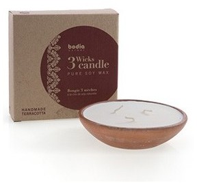 Bougie 3 mèches - Terracota & Cire de Soja