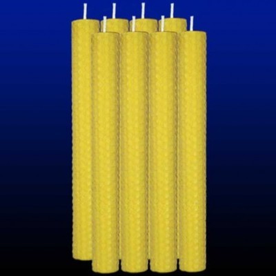 8 bougies chandelles en cire dabeille 2x26cm