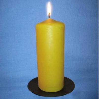 Bougie en cire dabeille grand pilier 5,5x14cm