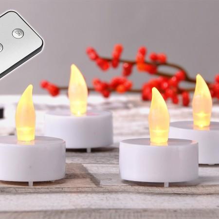8 Bougies LED et sa télécommande On Off 8 Bougies LED et sa télécommande