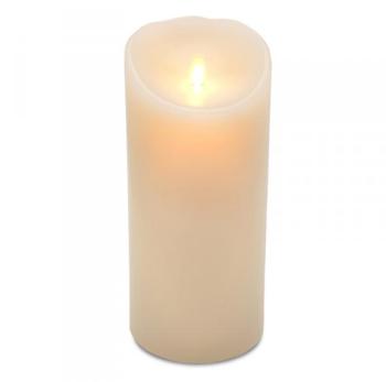 Bougie led pilier - cire véritable - diamètre 9 cm
