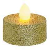Bougie Chauffe Plat LED Or x6 Bougie Chauffe Plat LED Or