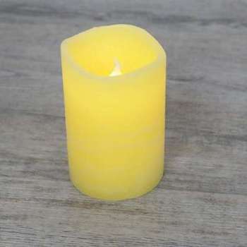 Bougie LED Rustique Jaune
