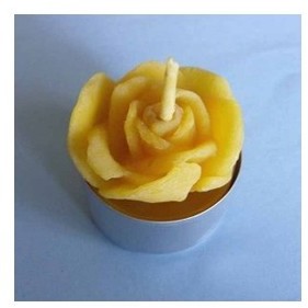 Bougie chauffe-plat en cire dabeille Fleur 2