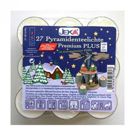 Pack 27 bougies chauffe-plat transparentes