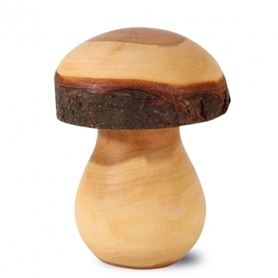 Champignon en bois décoratif, 9,5 cm