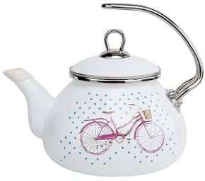 Bouilloire en acier émaillé décoré 2L Bicyclette n