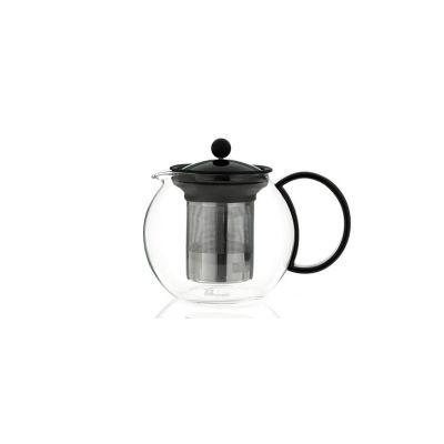 Théière à piston en verre Assam Manche plastique -
