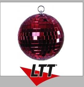 Mirror ball 5cm red
