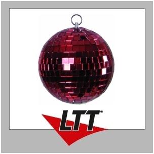 Mirror ball 10cm red