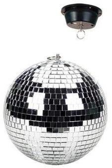 Boule Disco à facettes 30 cm avec moteur fixation plafond Boule Disco à facettes 30