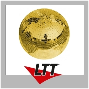 Mirror ball 30cm gold