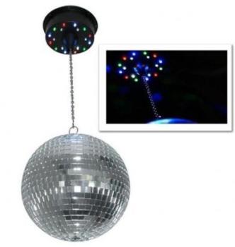 Pack Boule Facettes 30 cm Moteur a Led Pack Boule Facettes 30 cm