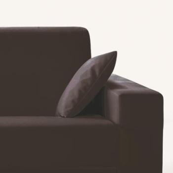 Lot de 2 coussins cuir,