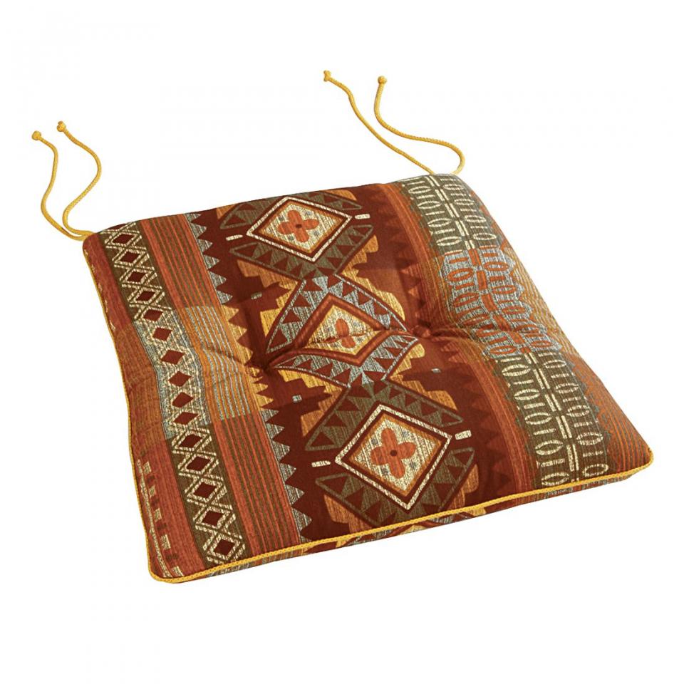 Coussin de chaise Madelene II - Coton Marron