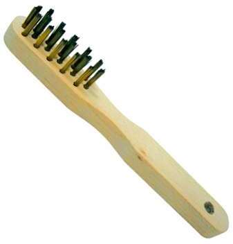 Brosse manuelle bougie acier laitonné LEMAN 7150.1