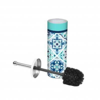Brosse WC Tiles Bleu et noir Brosse WC Tiles Bleu et noir