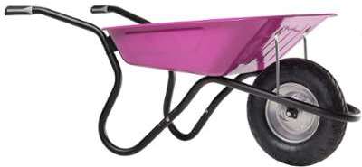 Brouette BiBox Plus Fuchsia Roue Gonflée Brouette BiBox Plus Fuchsia