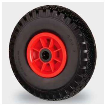 Roue pneu plein 389mm Axe 25 mm - P OUTILLAGE Roue pneu plein 389mm Axe