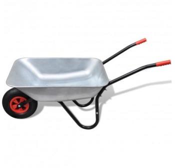 VidaXL Brouette Jardinage 1 Roue 80 L