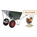 Brouette professionnelle gros volume 2 roues increvables Brouette professionnelle gros