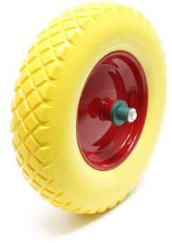 Roue de brouette 4 8 4 00-8 avec Axe jaune Charge jusqu Roue de brouette 4 8 4 00-8