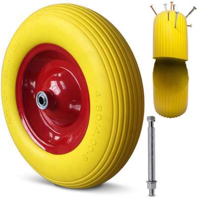 Roue de brouette anti-crevaison en mousse PU avec