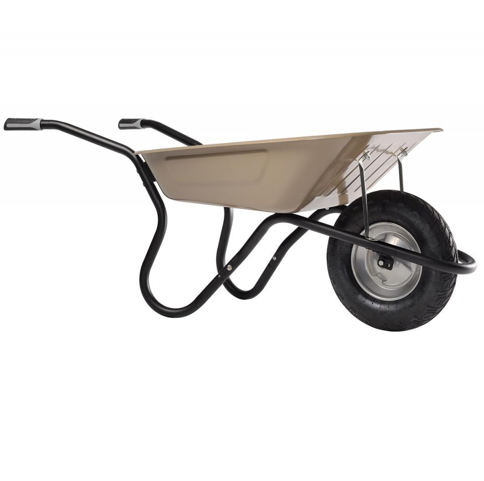 Brouette BiBox Plus Taupe Roue Gonflée Brouette BiBox Plus Taupe